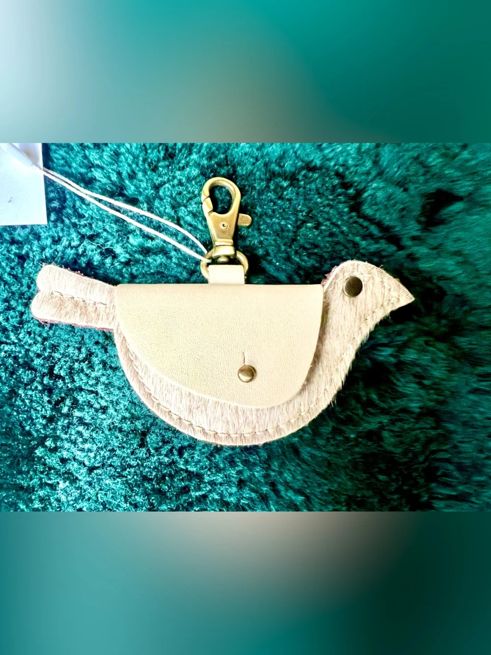 NWT Portland Leather Goods Unicorn Hair on Hide Mockingbird Pouch (RARE!)